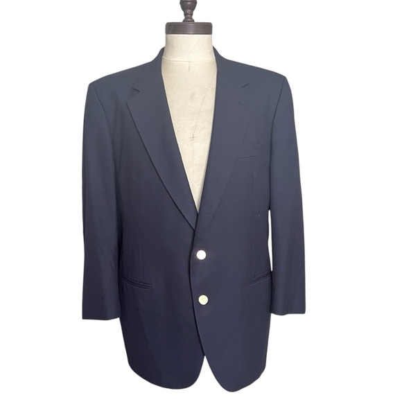 Burberry Other - VTG Burberry Men’s Navy Wool Blazer/Jacket Classic Grandpa Preppy Old Money